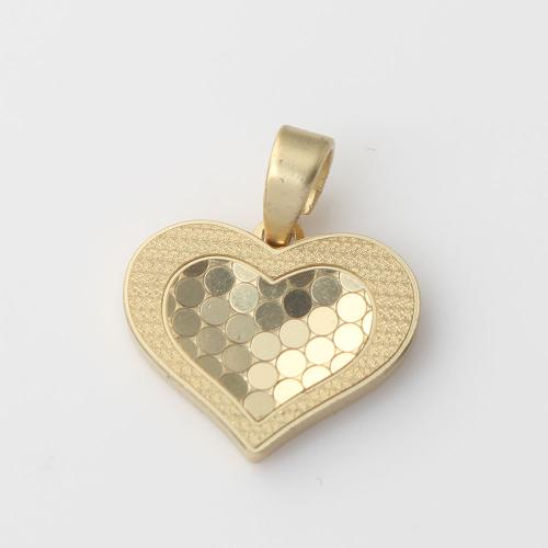 Brass Heart Pendants, plated, DIY 