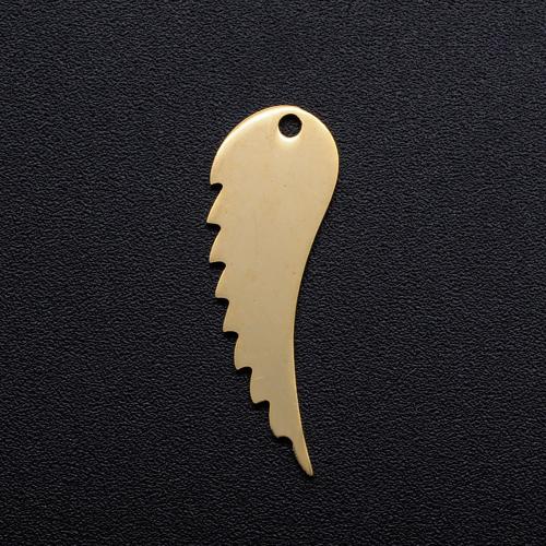 Titan Anhänger, Titanstahl, Flügelform, Vakuum-Ionen-Beschichtung, Modeschmuck & DIY, keine, 9x25mm, ca. 10PCs/Tasche, verkauft von Tasche