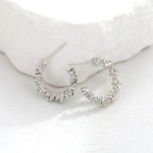 Zinc Alloy Stud Earring, plated, fashion jewelry & for woman [