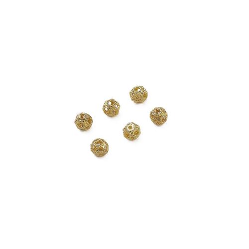 Brass Jewelry Beads, plated, DIY, golden, 4mm Approx 0.5mm [