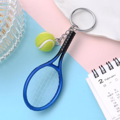 Plastic Key Chain, PVC Plastic, with Zinc Alloy, Unisex 