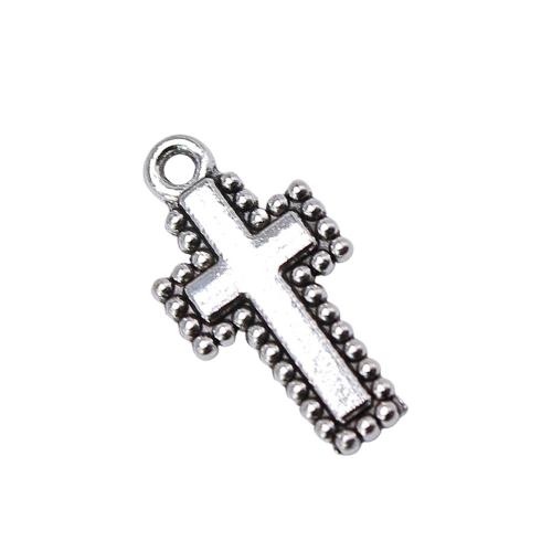 Zinc Alloy Cross Pendants, antique silver color plated, vintage & fashion jewelry & DIY 