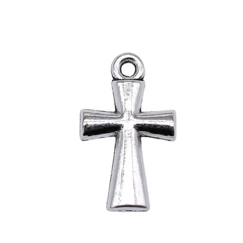 Zinc Alloy Cross Pendants, antique silver color plated, vintage & fashion jewelry & DIY 