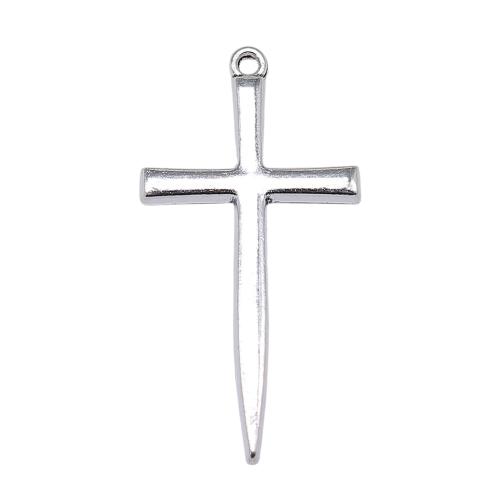 Zinc Alloy Cross Pendants, antique silver color plated, vintage & fashion jewelry & DIY 