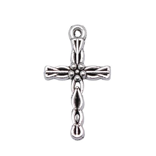 Zinc Alloy Cross Pendants, antique silver color plated, vintage & fashion jewelry & DIY 