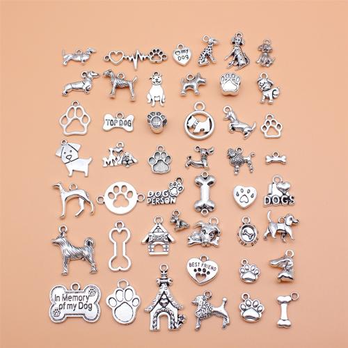 Zinc Alloy Animal Pendants, antique silver color plated, DIY 