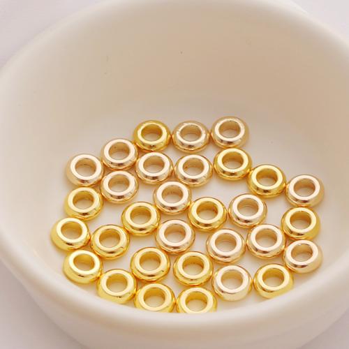 Brass Jewelry Beads, Round, gold color plated, DIY [