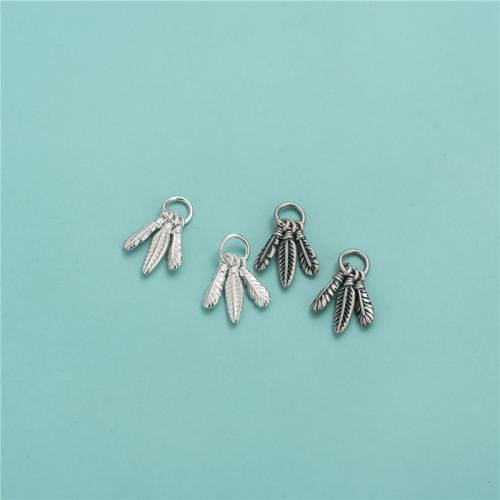 Sterling Silver Pendants, 925 Sterling Silver, Feather, DIY 