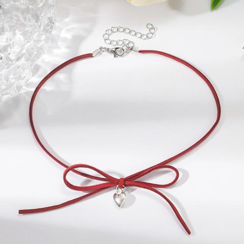 Mode Collier Choker, Velveteen, avec plastique revêtu de cuivre, avec 6cm chaînes de rallonge, bijoux de mode & styles différents pour le choix & pour femme, plus de couleurs à choisir Environ 30 cm, Vendu par PC