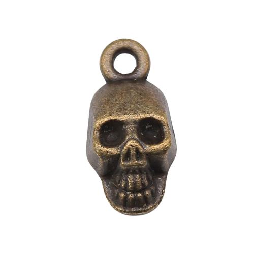 Zinc Alloy Skull Pendants, plated, vintage & fashion jewelry & DIY [