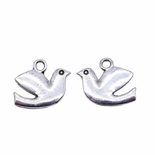 Zinc Alloy Animal Pendants, Pigeon, plated, vintage & fashion jewelry & DIY [