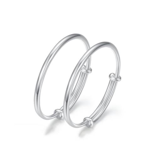 Bangle enfants en argent, Argent sterling 925, bijoux de mode, Diamètre inté Environ 50mm, Vendu par PC[