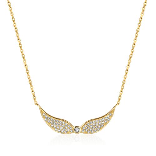 Zircon cubique Micro Pave collier en argent sterling, argent sterling 925, avec 5CM chaînes de rallonge, pavé de micro zircon & pour femme, plus de couleurs à choisir Environ 45 cm, Vendu par PC