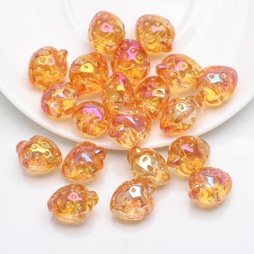 Plaqué Perles de verre, fraise, DIY, plus de couleurs à choisir Environ 2mm, Environ Vendu par sac