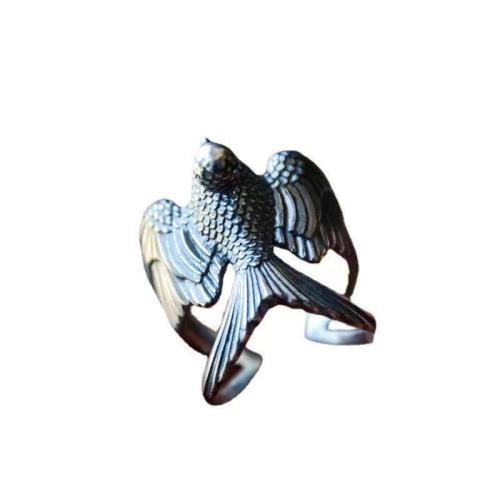 Messing Fingerring, schlucken, plattiert, unisex, originale Farbe, verkauft von PC