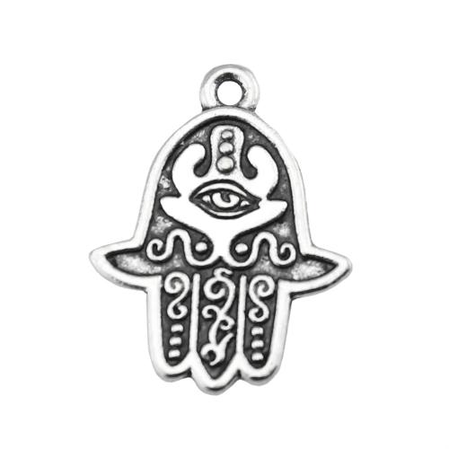 Zinc Alloy Hamsa Pendants, plated, vintage & fashion jewelry & DIY [