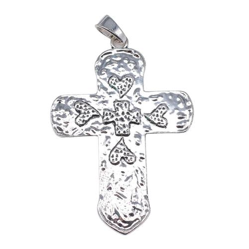 Zinc Alloy Cross Pendants, antique silver color plated, vintage & fashion jewelry & DIY [