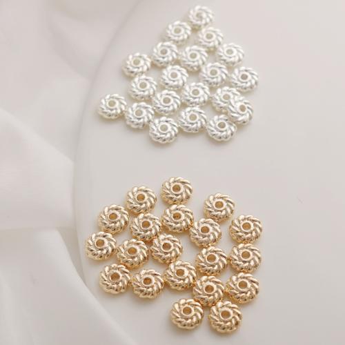 Brass Jewelry Beads, Round, plated, DIY 6mm [