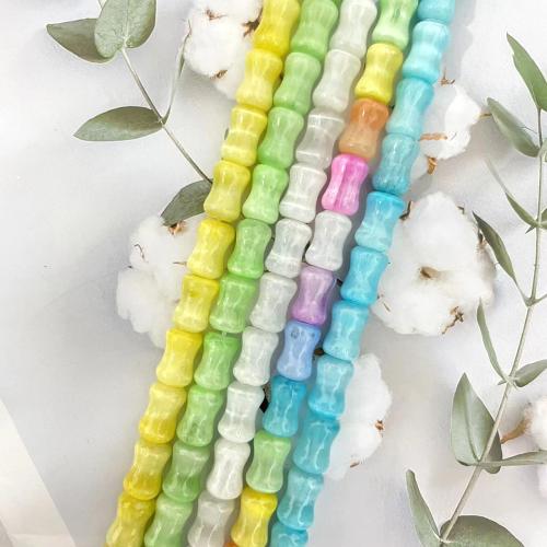 Mixed Gemstone Beads, Gypsum Stone, Bamboo, DIY Approx 