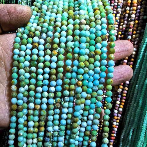 Natural Turquoise Beads, Round, DIY green 