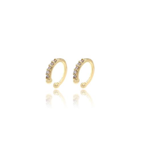 Cubic Zirconia Micro Pave Brass Earring, fashion jewelry & micro pave cubic zirconia & for woman 