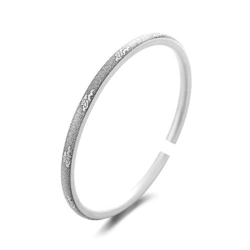 Sterling Silver Bracelets, 925 Sterling Silver, fashion jewelry & for woman, Inner Approx 58mm 