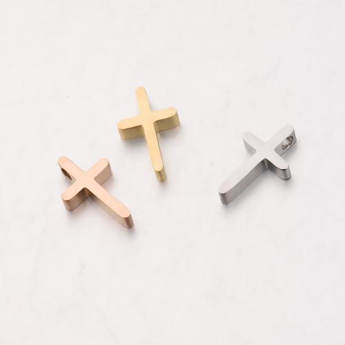 Stainless Steel Cross Pendants, 304 Stainless Steel, polished, DIY 