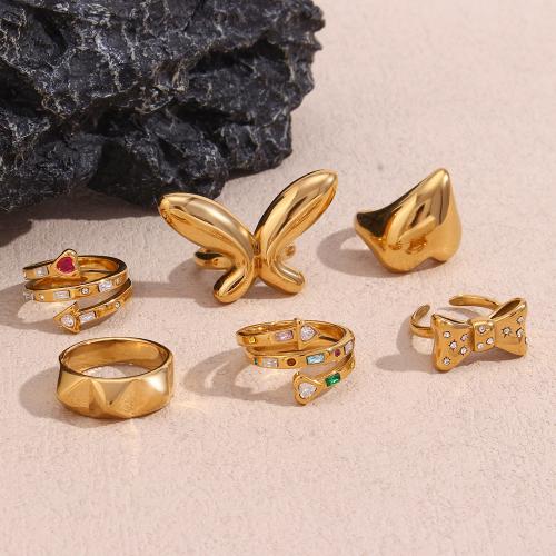 Edelstahl Fingerring, 316 L Edelstahl, Modeschmuck & verschiedene Stile für Wahl & für Frau, keine, verkauft von PC