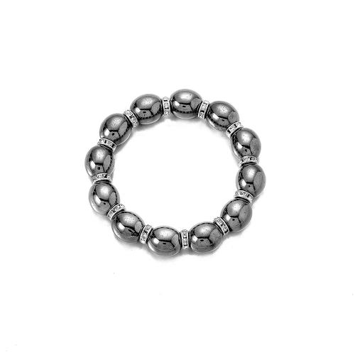 Pulsera de Hematite No Magnético, Hematita no magnética, Joyería & para hombre, longitud:aproximado 18 cm, Vendido por Sarta[