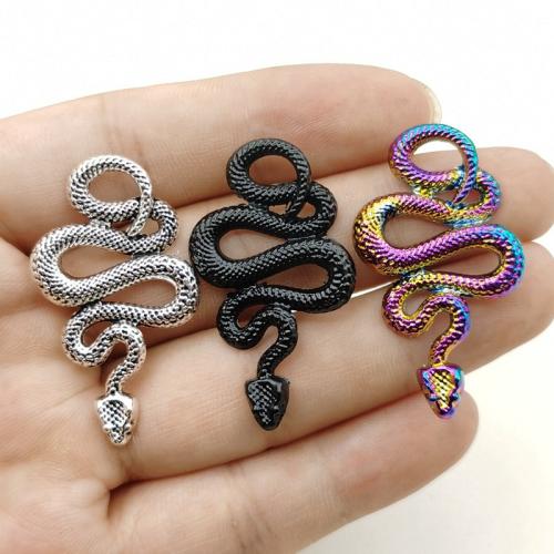 Zinc Alloy Animal Pendants, Snake, plated, DIY [