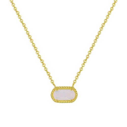 Collier en laiton cubique Zircon Micro Pave, Placage, pavé de micro zircon & pour femme, plus de couleurs à choisir Environ 41-50 cm, Vendu par PC