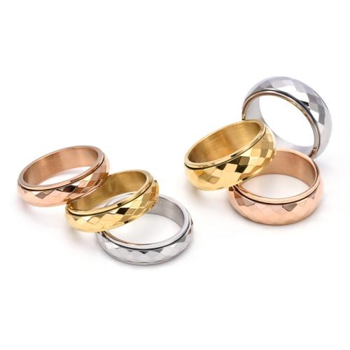 Edelstahl Fingerring, 304 Edelstahl, Vakuum-Ionen-Beschichtung, Modeschmuck & unisex & verschiedene Größen vorhanden, keine, verkauft von PC