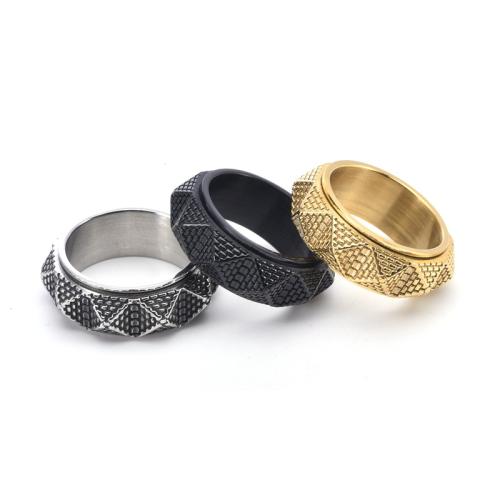 Edelstahl Fingerring, 304 Edelstahl, Modeschmuck & verschiedene Größen vorhanden & für den Menschen, keine, width 9mm, verkauft von PC