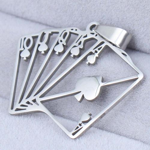 Stainless Steel Hollow Pendant, 201 Stainless Steel, plated, DIY, silver color [