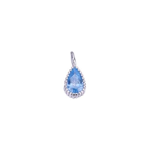 Cubic Zirconia Sterling Silver Pendants, 925 Sterling Silver, DIY & micro pave cubic zirconia 