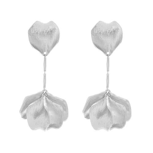 Zinc Alloy Drop Earring, petals, plated, fashion jewelry 