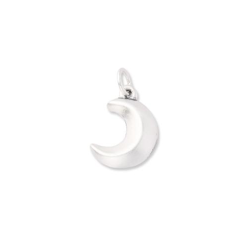 Sterling Silver Pendants, 925 Sterling Silver, Moon, DIY, silver color 