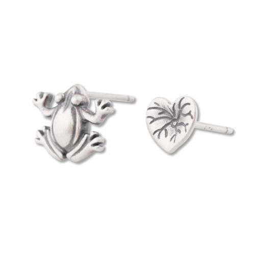 Sterling Silver Stud Earring, argent sterling 925, pour femme, couleur originale, Vendu par paire