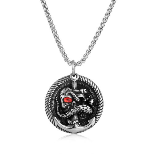 Pendentifs en titane, Acier titane, Placage, le style de punk & styles différents pour le choix & pour homme, couleur originale, Vendu par PC[