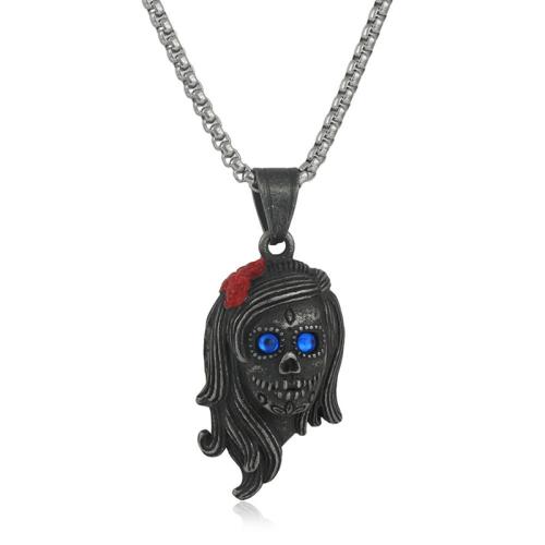 Pendentifs en titane, Acier titane, Placage, le style de punk & styles différents pour le choix & pour homme, couleur originale, Vendu par PC[