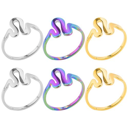 Edelstahl Fingerring, 304 Edelstahl, Vakuum-Ionen-Beschichtung, Modeschmuck & unisex, keine, Größe:8, verkauft von PC