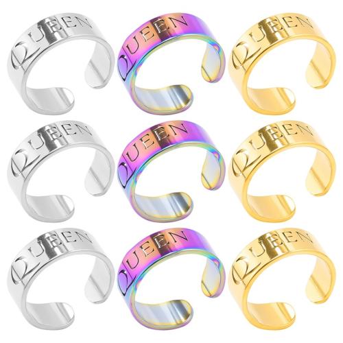 Edelstahl Fingerring, 304 Edelstahl, Vakuum-Ionen-Beschichtung, Modeschmuck & unisex, keine, Größe:8, verkauft von PC