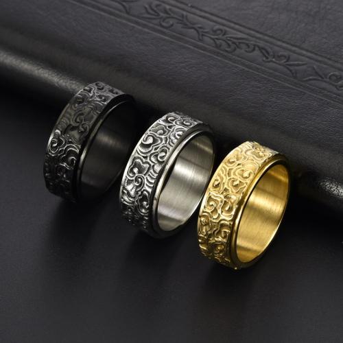 Edelstahl Fingerring, 304 Edelstahl, poliert, Modeschmuck & verschiedene Größen vorhanden & für den Menschen, keine, width 8mm, verkauft von PC