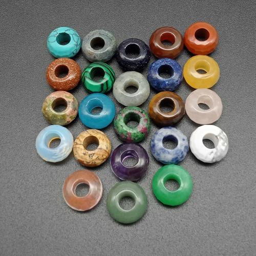 Single Gemstone Beads, Donut, fashion jewelry & DIY & faceted 14mm 