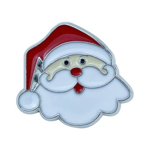 Zinc Alloy Jewelry Brooch, Christmas Design & multifunctional & enamel 