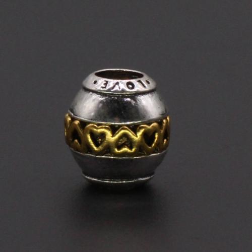 Enamel Zinc Alloy Beads, gold color plated, DIY [