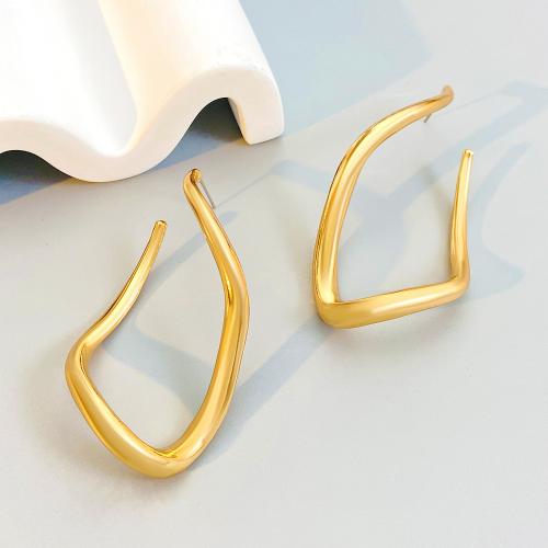 Zinc Alloy Stud Earring, plated, fashion jewelry & for woman [