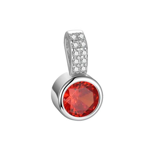 Cubic Zirconia Sterling Silver Pendants, 925 Sterling Silver, DIY & micro pave cubic zirconia 