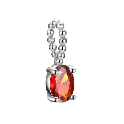 Cubic Zirconia Sterling Silver Pendants, 925 Sterling Silver, DIY & micro pave cubic zirconia 