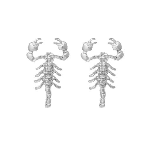 Zinc Alloy Stud Earring, Scorpion, plated, fashion jewelry [